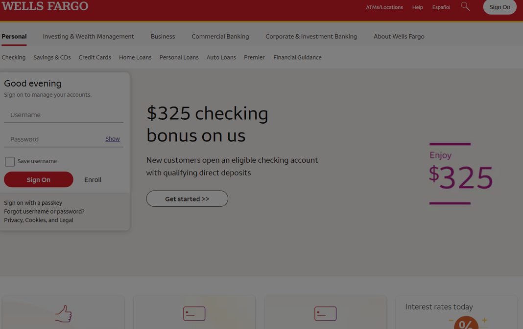 Wells Fargo – wellsfargo.com