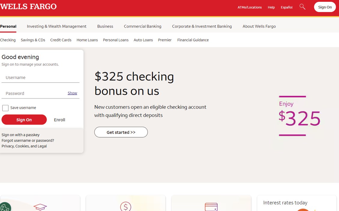 Wells Fargo – wellsfargo.com